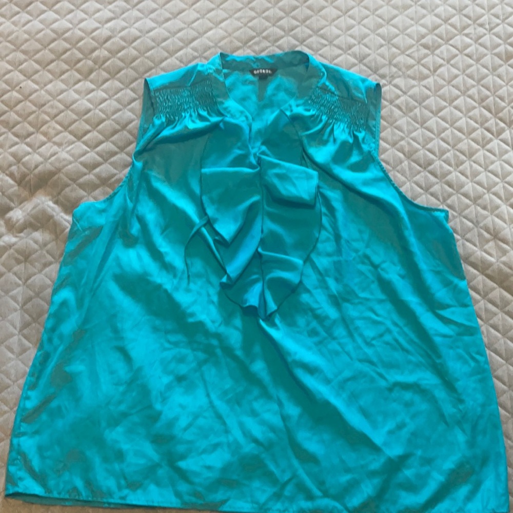 EUC George silk tank top blouse